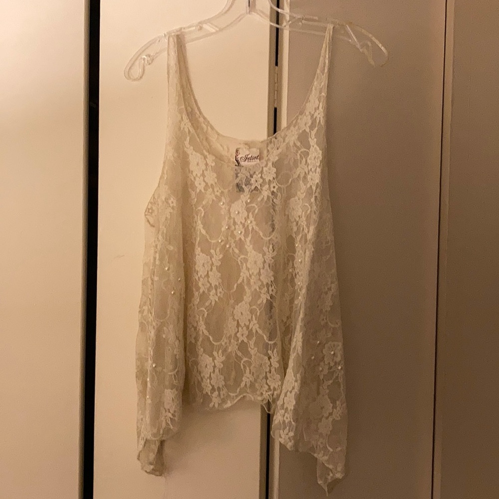Lace tank top